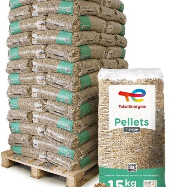TotalEnergies Holzpellets Premium – 975 kg (65 x 15 kg Säcke)